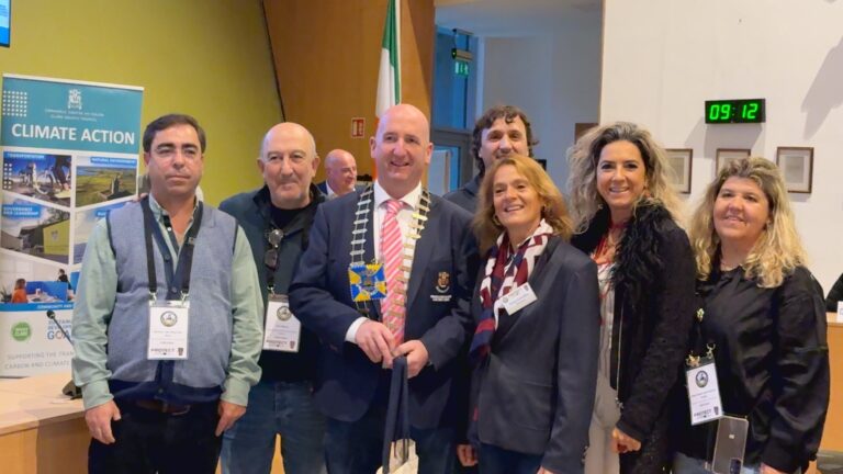Portuguese participants with the Mayor - Clare Local Government Offices October 2025
